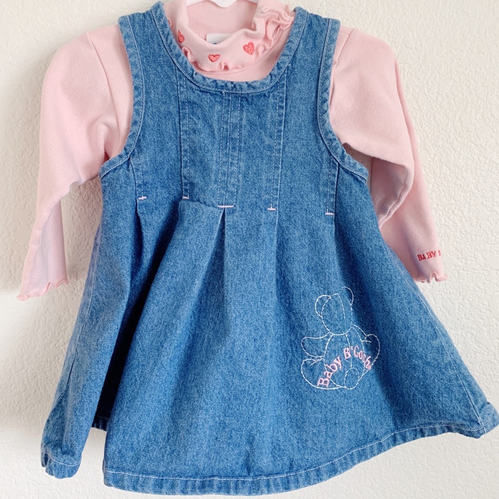 Vintage Oshkosh Denim Dress Set, made in USA